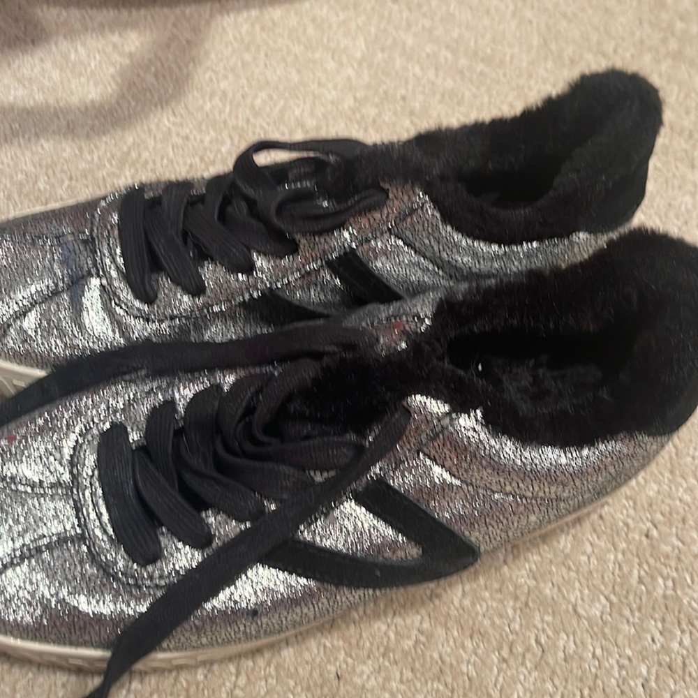 Tretorn fur lined sneakers